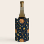 Vintage Star Collage Print in Navy Wine Chiller Gallery Image 2