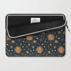 Vintage Star Collage Print in Navy Laptop Sleeve Gallery Image 2