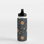 Vintage Star Collage Print in Navy Water Bottle Gallery Image 3