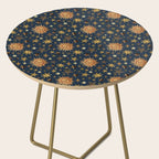 Vintage Star Collage Print in Navy Side Table Gallery Image 2