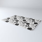 Black and white pumpkin vegetable pattern Rug Gallery Image 3