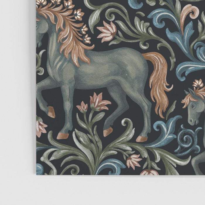Whimsical Horses Botanicals II Poster Gallery Image 3