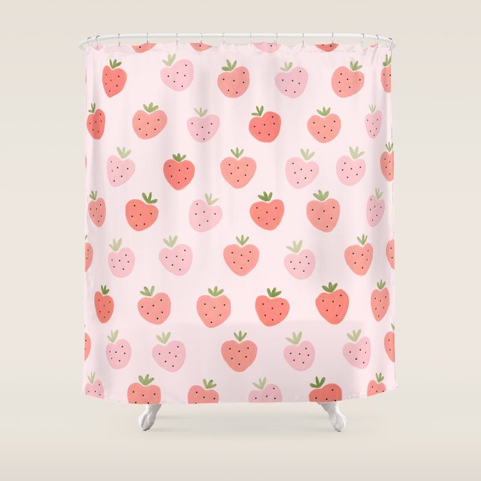 Strawberry Sweet Delights Shower Curtain Gallery Image 1