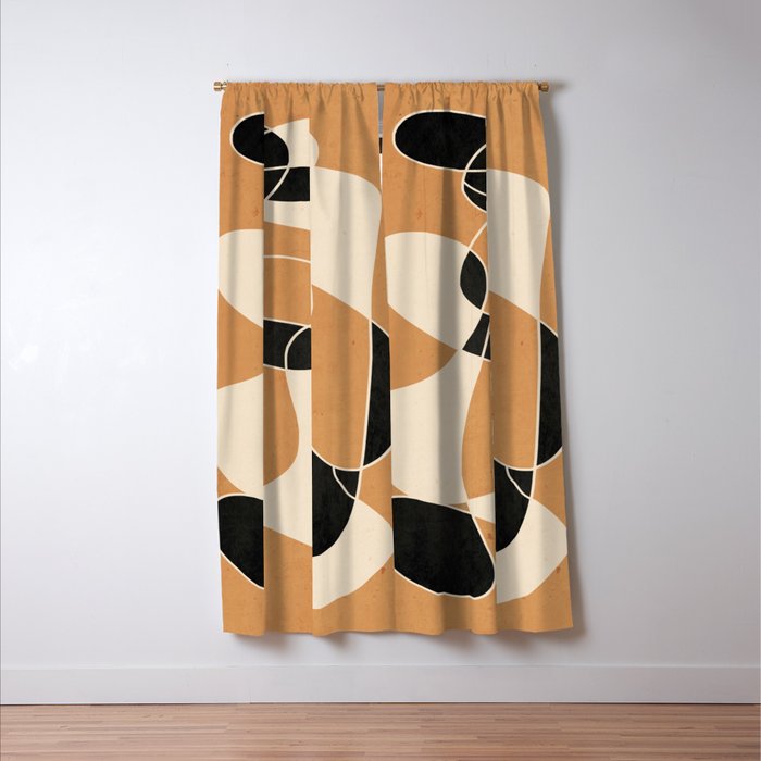 Modern Abstract Minimal Art 21 Window Curtain Gallery Image 3