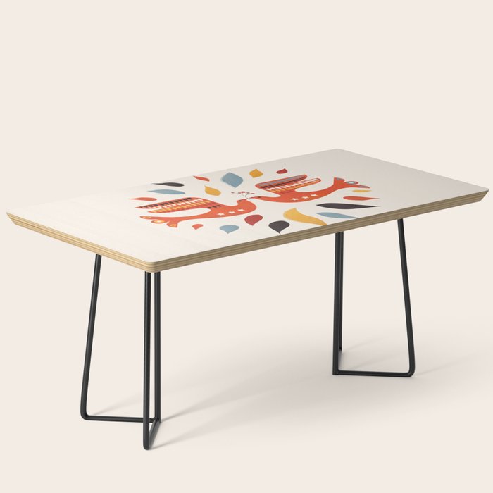 A Pair Of Festive Birds Coffee Table Gallery Image 1