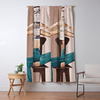 Woman Reading Newspaper Window Curtain Gallery Image 5
