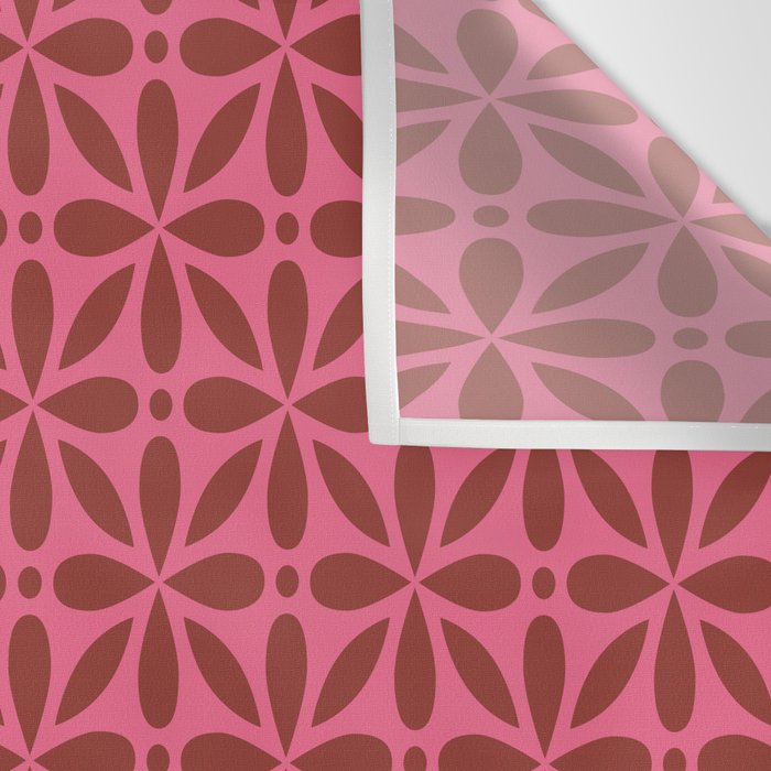 Retro Floral Geometric Pattern Wall Tapestry Gallery Image 3
