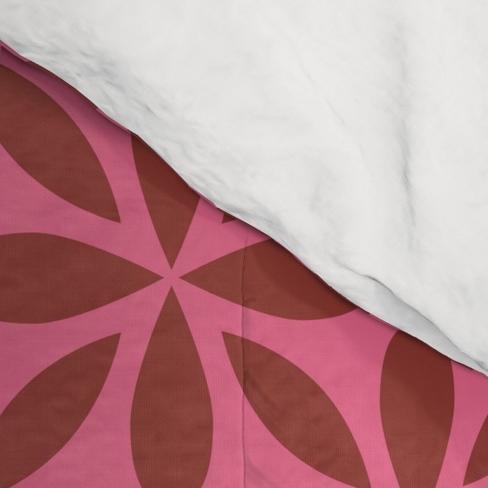 Retro Floral Geometric Pattern Comforter Gallery Image 4