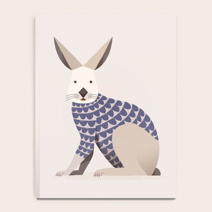 Whimsical European Hare Notebook Gallery Image 4
