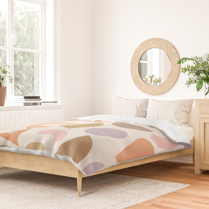 Bauhaus Geo Shapes - Fall Colors Duvet Cover Gallery Image 2