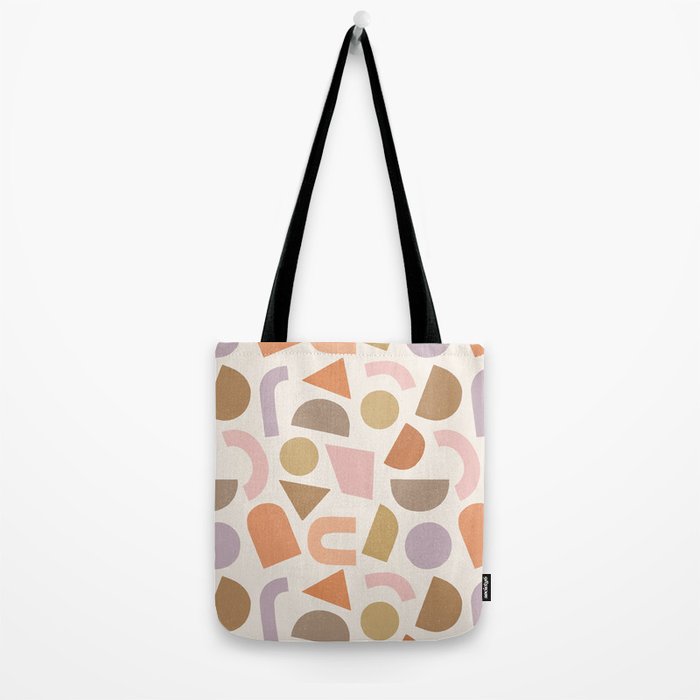 Bauhaus Geo Shapes - Fall Colors Tote Bag Gallery Image 2