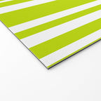 Classic Stripes XXXVIII - Lime Green Welcome Mat Gallery Image 2