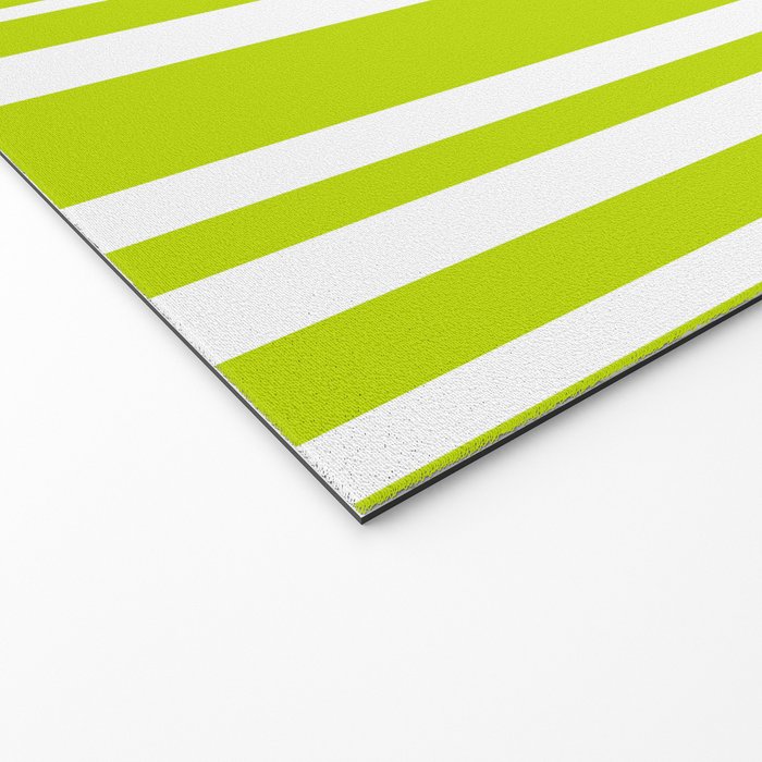 Classic Stripes XXXVIII - Lime Green Welcome Mat Gallery Image 2