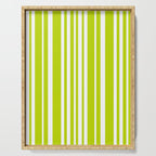 Classic Stripes XXXVIII - Lime Green Serving Tray Gallery Image 1