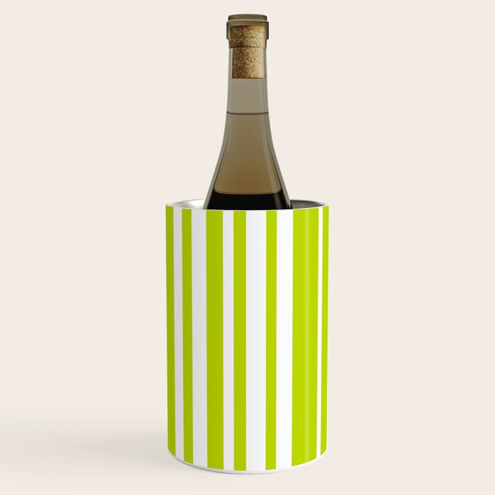 Classic Stripes XXXVIII - Lime Green Wine Chiller Gallery Image 1