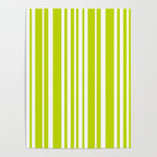 Classic Stripes XXXVIII - Lime Green Poster Gallery Image 4