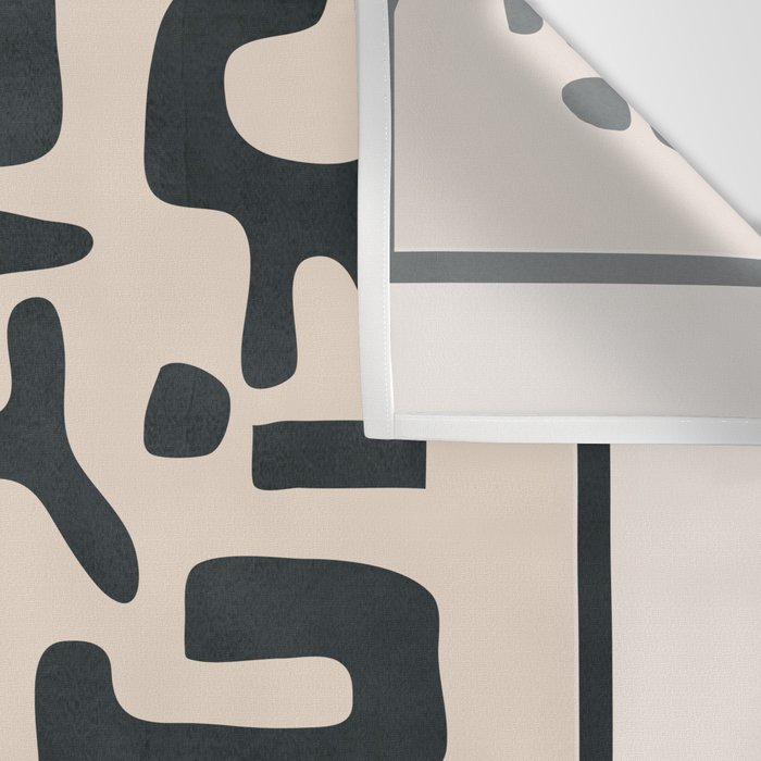 Organic Contemporary Modern Shapes 05 Wall Tapestry Gallery Image 3