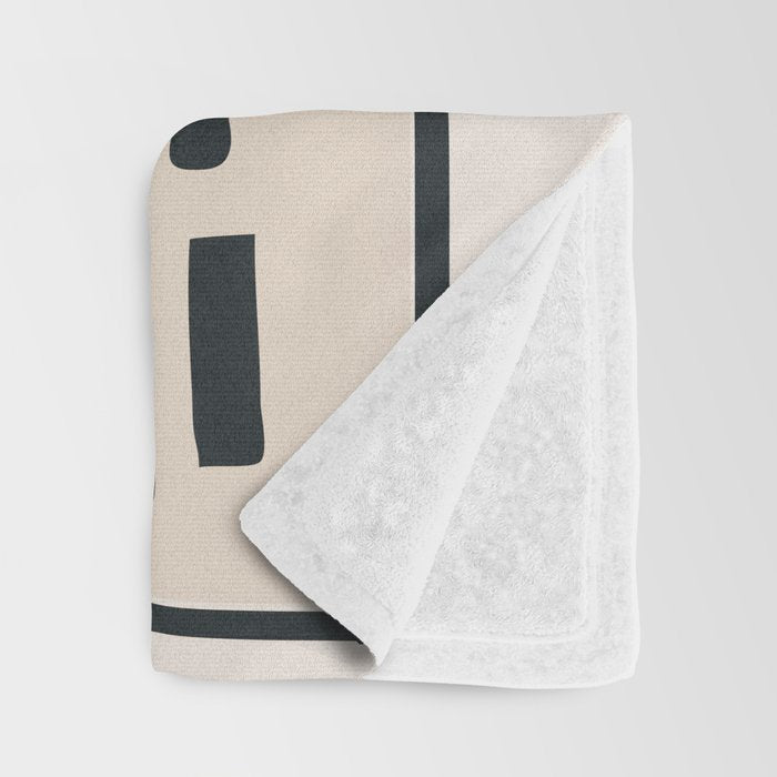 Organic Contemporary Modern Shapes 05 Throw Blanket Gallery Image 3