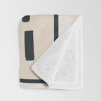 Organic Contemporary Modern Shapes 05 Throw Blanket Gallery Image 3