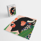 Floral Bison Jigsaw Puzzle Gallery Image 2