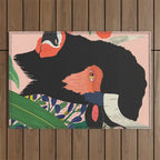 Floral Bison Outdoor Rug Gallery Image 1