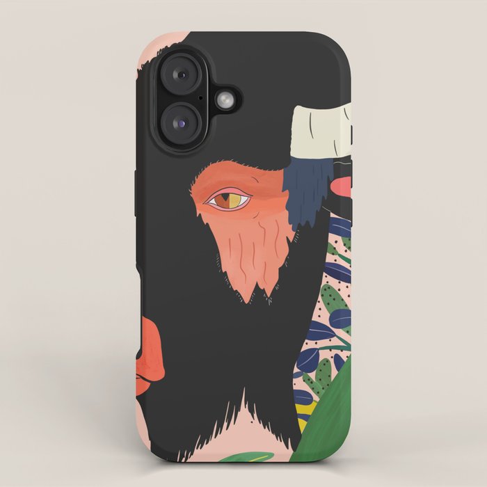 Floral Bison iPhone Case Gallery Image 1