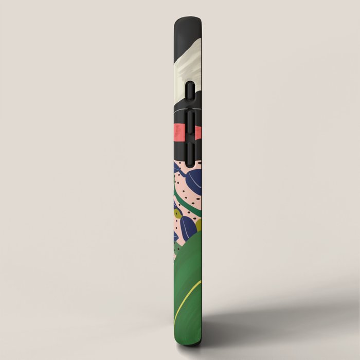 Floral Bison iPhone Case Gallery Image 2