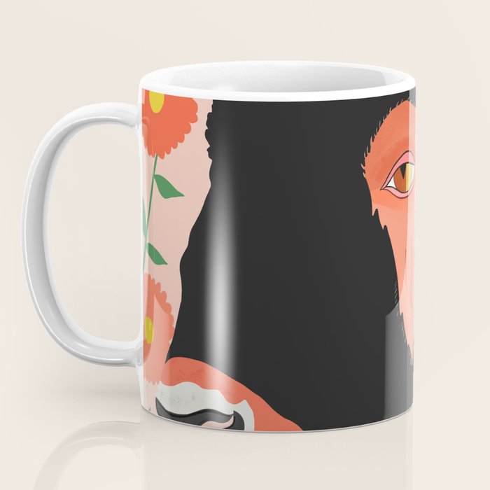 Floral Bison Coffee Mug Gallery Image 3