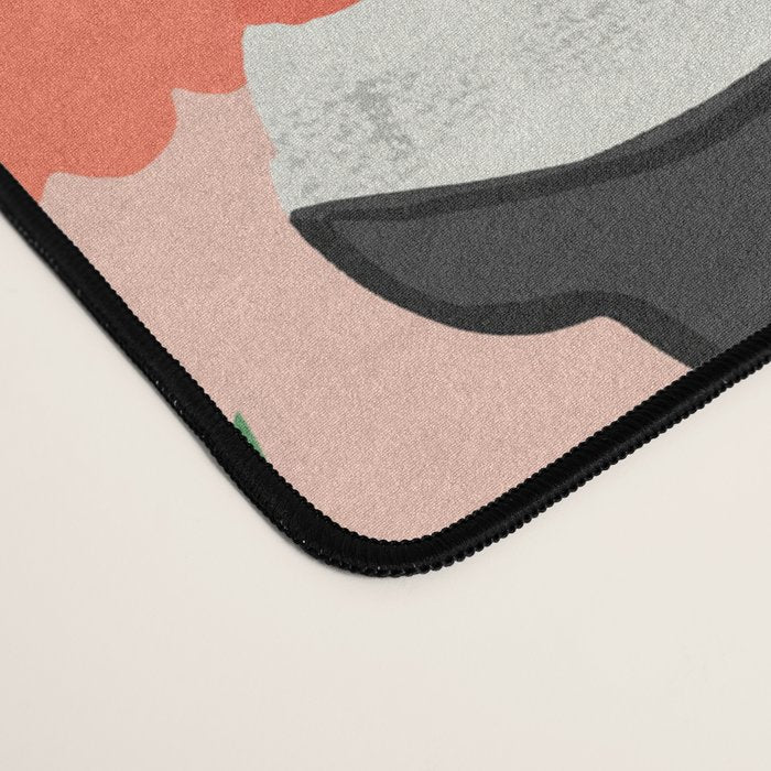 Floral Bison Desk Mat Gallery Image 4