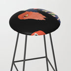 Floral Bison Stool Gallery Image 2