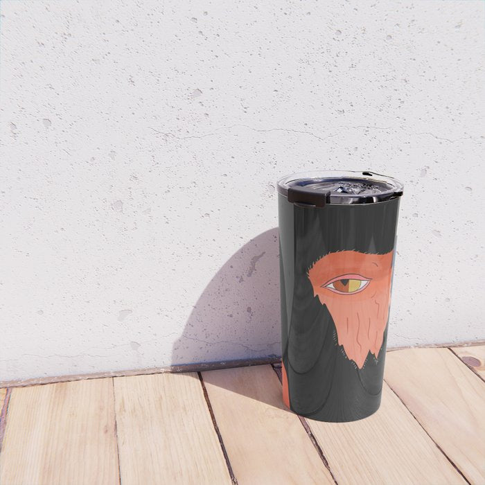 Floral Bison Travel Mug Gallery Image 4