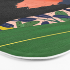 Floral Bison Bath Mat Gallery Image 3