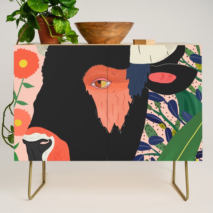 Floral Bison Credenza Gallery Image 1