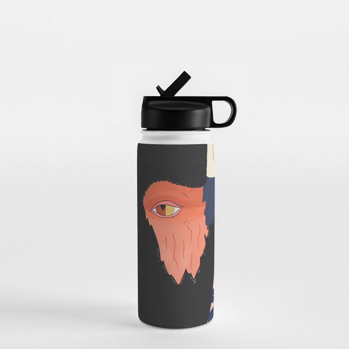 Floral Bison Water Bottle Gallery Image 1