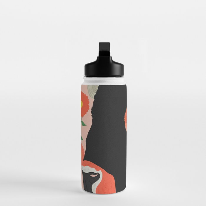 Floral Bison Water Bottle Gallery Image 3