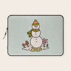 Taurus Snowman Laptop Sleeve Gallery Image 1