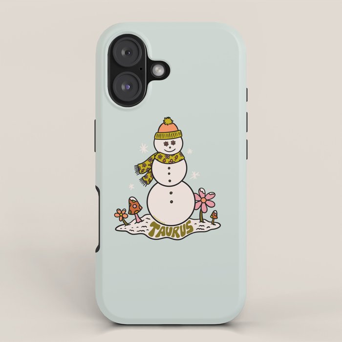 Taurus Snowman iPhone Case Gallery Image 1