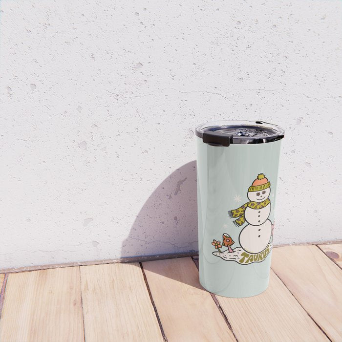 Taurus Snowman Travel Mug Gallery Image 4