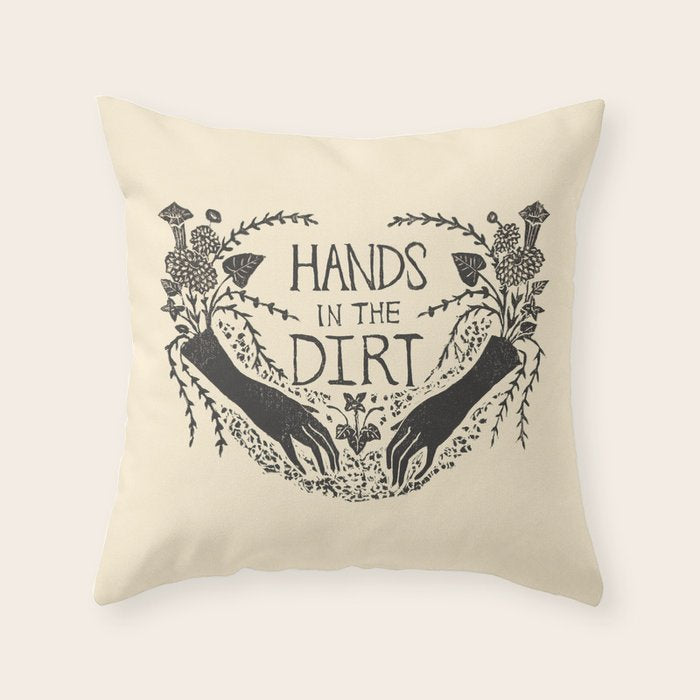 Hands in the Dirt Throw Pillow Gallery Image 6
