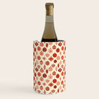 Christmas Ornaments Red Pink Beige Pattern Wine Chiller Gallery Image 2