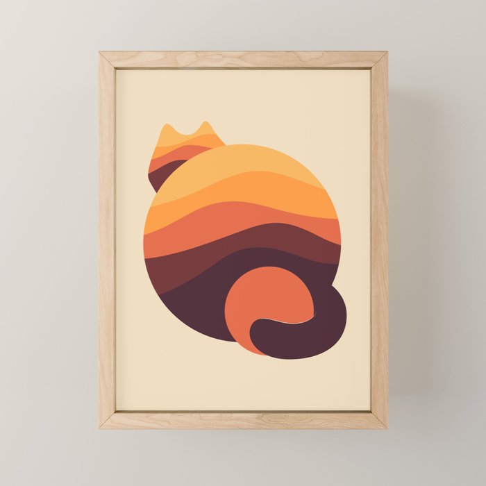 Cat Landscape 167 Mini Art Print Gallery Image 1