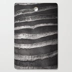 Layers - Contemporary Black and White Abstract Cutting Board Gallery Image 1