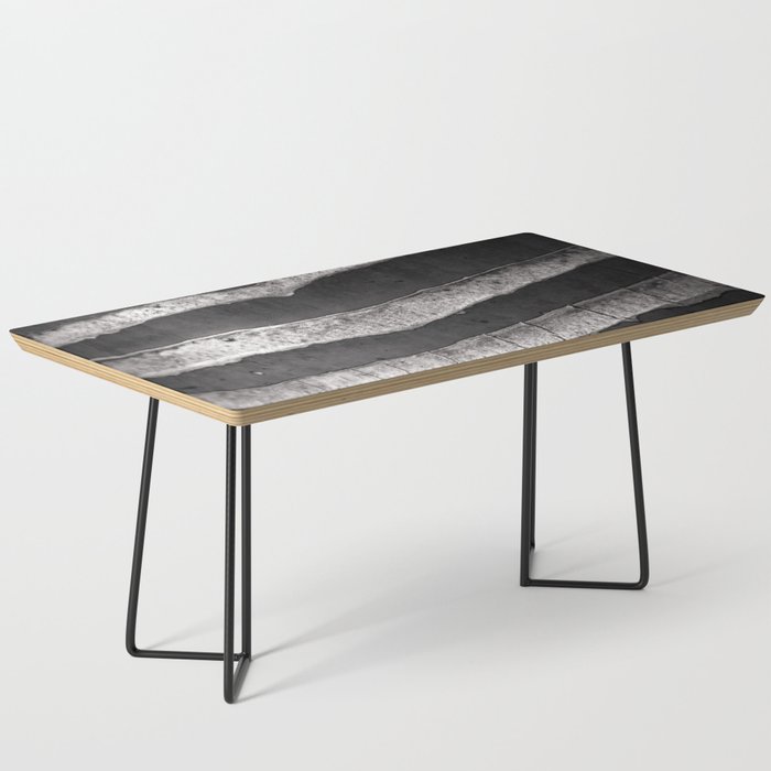 Layers - Contemporary Black and White Abstract Coffee Table Gallery Image 1