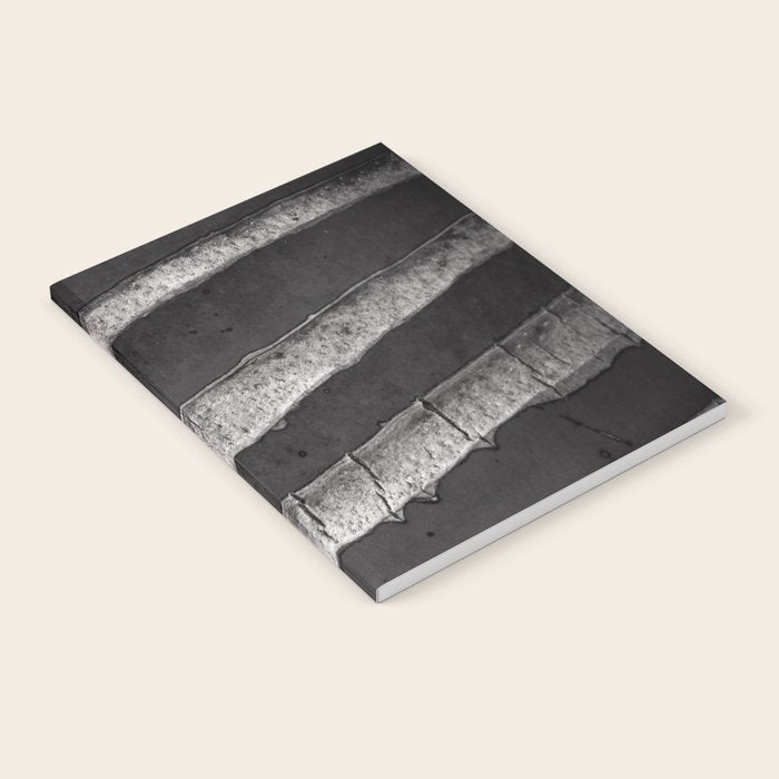 Layers - Contemporary Black and White Abstract Notebook Gallery Image 1