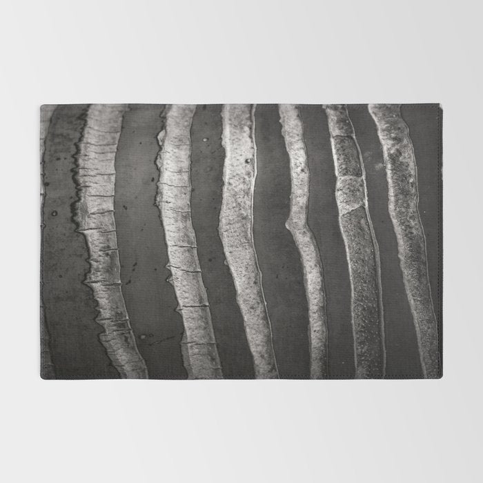 Layers - Contemporary Black and White Abstract Rug Gallery Image 2