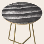 Layers - Contemporary Black and White Abstract Side Table Gallery Image 2