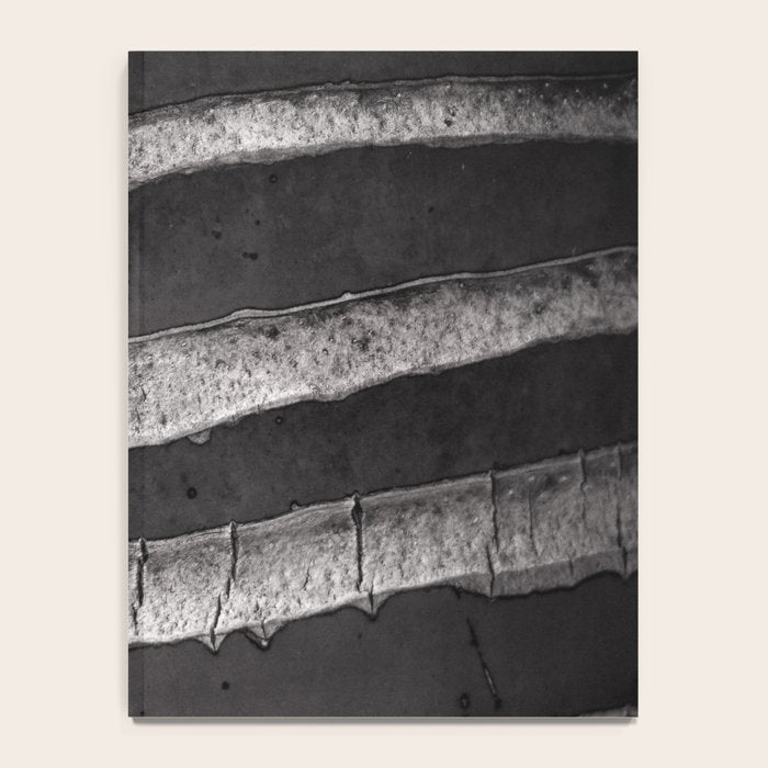 Layers - Contemporary Black and White Abstract Notebook Gallery Image 4
