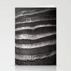 Layers - Contemporary Black and White Abstract Stationery Card Gallery Image 2