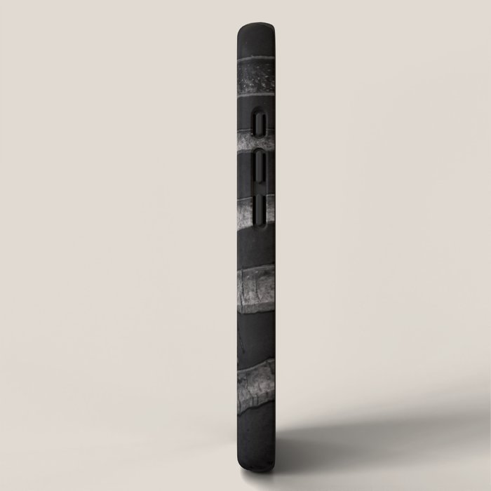 Layers - Contemporary Black and White Abstract iPhone Case Gallery Image 2