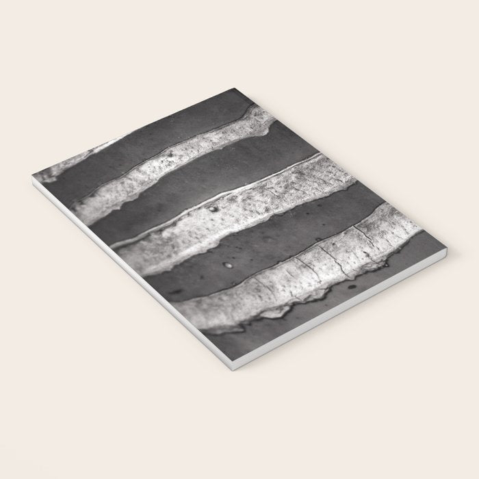 Layers - Contemporary Black and White Abstract Notebook Gallery Image 3